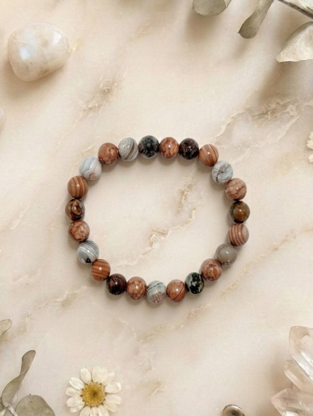 Mexican Agate/Jade/Jasper Bracelet